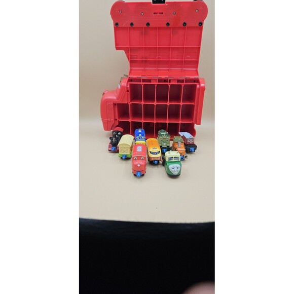 Chuggington Wilson Carry Case With 9 Die Cast Train Engine & Car 2010 - Picture 9 of 9